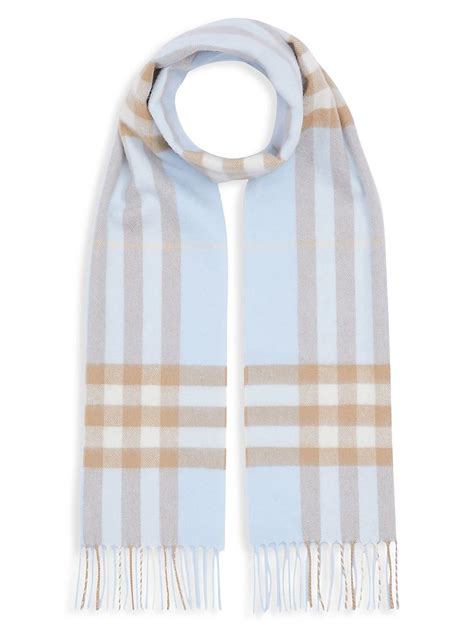 light blue Burberry scarf